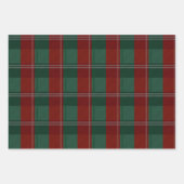 Feuille De Papier Cadeau Motif Plaid Buffalo Holiday (Devant)