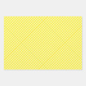 Feuille De Papier Cadeau Motif Plaid Retro Jaune (Devant 2)