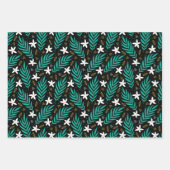 Feuille De Papier Cadeau Motif Plante rose (Devant 3)