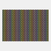 Feuille De Papier Cadeau Motif Pois Rainbow (Devant)