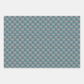 Feuille De Papier Cadeau Motif Poisson Pointe Polka (Devant 3)