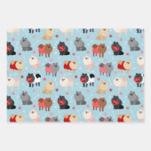 Feuille De Papier Cadeau Motif Pomeranian Valentine (Devant 2)