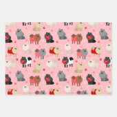 Feuille De Papier Cadeau Motif Pomeranian Valentine (Devant)
