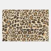 Feuille De Papier Cadeau Motif Poster de animal Leopard Jaguar (Devant)
