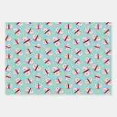 Feuille De Papier Cadeau Motif pour enfants papillon mou (Devant 2)