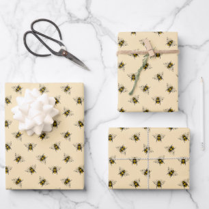 Feuille De Papier Cadeau Motif Queen Bee