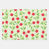 Feuille De Papier Cadeau Motif Radish Red Green (Devant 3)