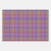 Feuille De Papier Cadeau Motif Rainbow Houndstooth (Devant 3)