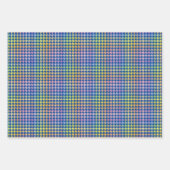 Feuille De Papier Cadeau Motif Rainbow Houndstooth (Devant 2)