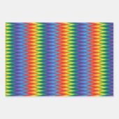 Feuille De Papier Cadeau Motif Rainbow Zigzag (Devant 2)