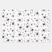 Feuille De Papier Cadeau Motif Red & Black Spider (Devant 2)