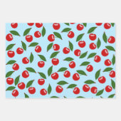 Feuille De Papier Cadeau Motif Red Cherries (Devant 3)
