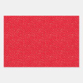 Feuille De Papier Cadeau Motif Red Gold Love Hearts (Devant 3)