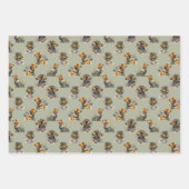 Feuille De Papier Cadeau Motif répétitif avec mignon Dachshunds Chien de co (Devant 3)