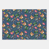 Feuille De Papier Cadeau Motif Rétro-onde Gremlins™ 80's (Devant)