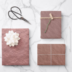Feuille De Papier Cadeau Motif rose Gold