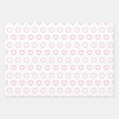 Feuille De Papier Cadeau Motif rose rose de Noël esthétique (Devant 2)