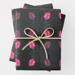 Feuille De Papier Cadeau Motif Roses Roses