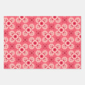 Feuille De Papier Cadeau Motif rouge (Devant 3)