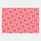Feuille De Papier Cadeau Motif rouge (Devant 2)