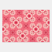 Feuille De Papier Cadeau Motif rouge (Devant)