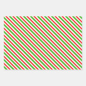 Feuille De Papier Cadeau Motif rouge, blanc, vert style Noël (Devant 2)