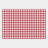 Feuille De Papier Cadeau Motif Rustic En vichy Checks (Devant 2)