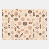 Feuille De Papier Cadeau Motif Seashell (Devant 2)