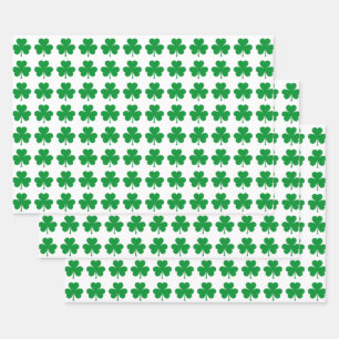 Feuille De Papier Cadeau Motif shamrock