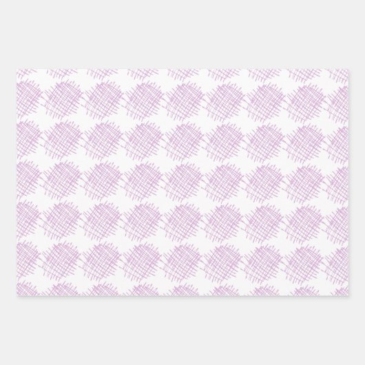Feuille De Papier Cadeau Motif simple Crisscross (Devant 3)