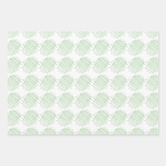 Feuille De Papier Cadeau Motif simple Crisscross (Devant 2)