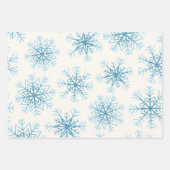 Feuille De Papier Cadeau Motif Snowflake (Devant 2)