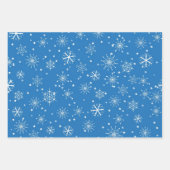 Feuille De Papier Cadeau Motif Snowflake (Devant 3)