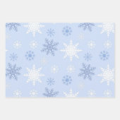 Feuille De Papier Cadeau Motif Snowflake (Devant 3)