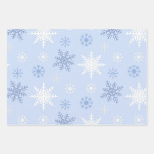 Feuille De Papier Cadeau Motif Snowflake