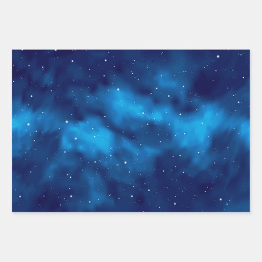 Feuille De Papier Cadeau Motif spatial (Devant 3)