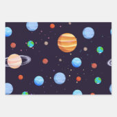 Feuille De Papier Cadeau Motif spatial (Devant 3)