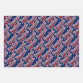 Feuille De Papier Cadeau Motif sportif de baseball (Devant 2)