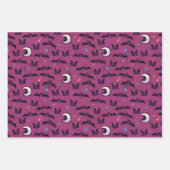 FEUILLE DE PAPIER CADEAU MOTIF SPPOKY HALLOWETS NUITS (Devant)
