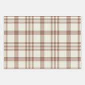 Feuille De Papier Cadeau Motif Tartan Brown Mocha Mousse (Devant 2)