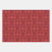 Feuille De Papier Cadeau MOTIF Tartan GRYFFINDOR™ (Devant 2)