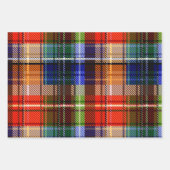 Feuille De Papier Cadeau Motif Tartan Plaid Flannel Multicolore (Devant 3)