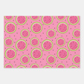 Feuille De Papier Cadeau Motif tendance de pastèque d'été (Devant)
