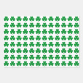 Feuille De Papier Cadeau Motif Trèfle (Devant)