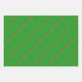 Feuille De Papier Cadeau Motif Trèfle (Devant 2)