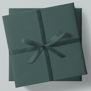 Feuille De Papier Cadeau Motif tricot simple vert foncé Noël férié