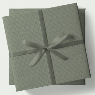 Feuille De Papier Cadeau Motif tricot simple vert sauge Noël vacances