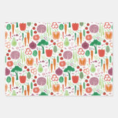 Feuille De Papier Cadeau Motif végétal moderne amusant (Devant 3)