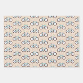 Feuille De Papier Cadeau Motif vélo (Devant)