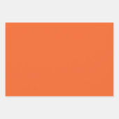 Feuille De Papier Cadeau Motif vérifié Orange de chaîne (Devant 3)